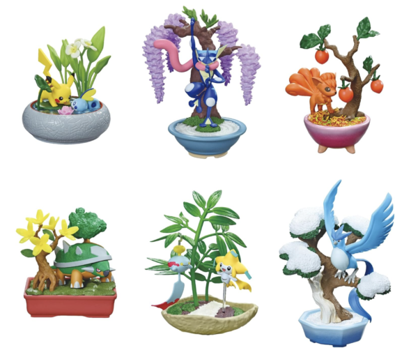 Re-Ment Pokemon Bonsai 3 figurer